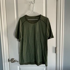 Lululemon Green Metal Vent Tech T Shirt